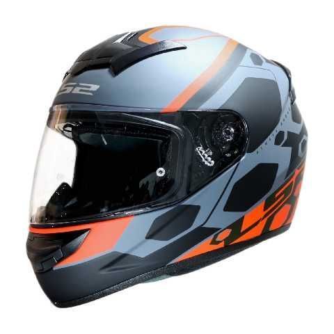 CASCO LS2 INTEGRAL FF352 ROOKIE MEIN MATT BLACK RED XL