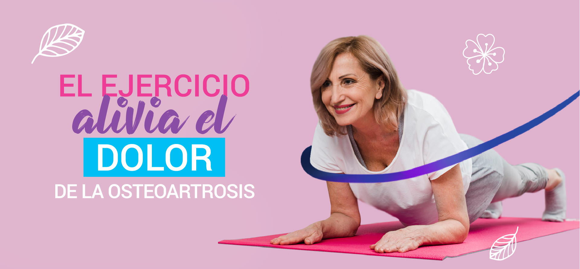 El ejercicio alivia el dolor de la osteoporosis