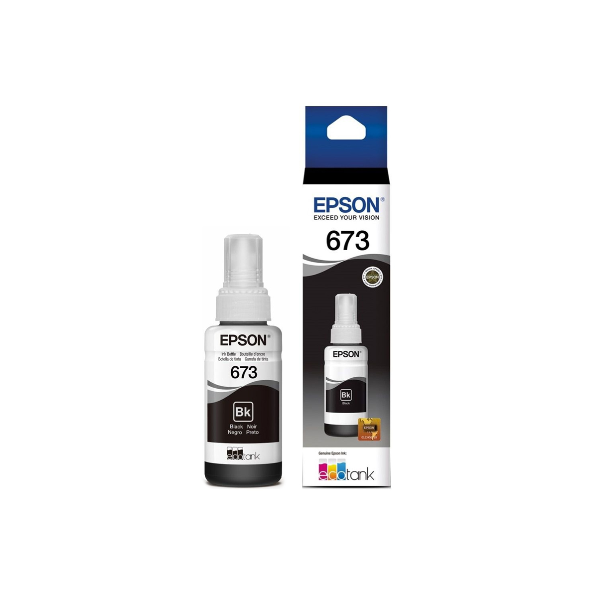 BOTELLA EPSON T673 NEGRO L800 4000 PAG T673120 AL