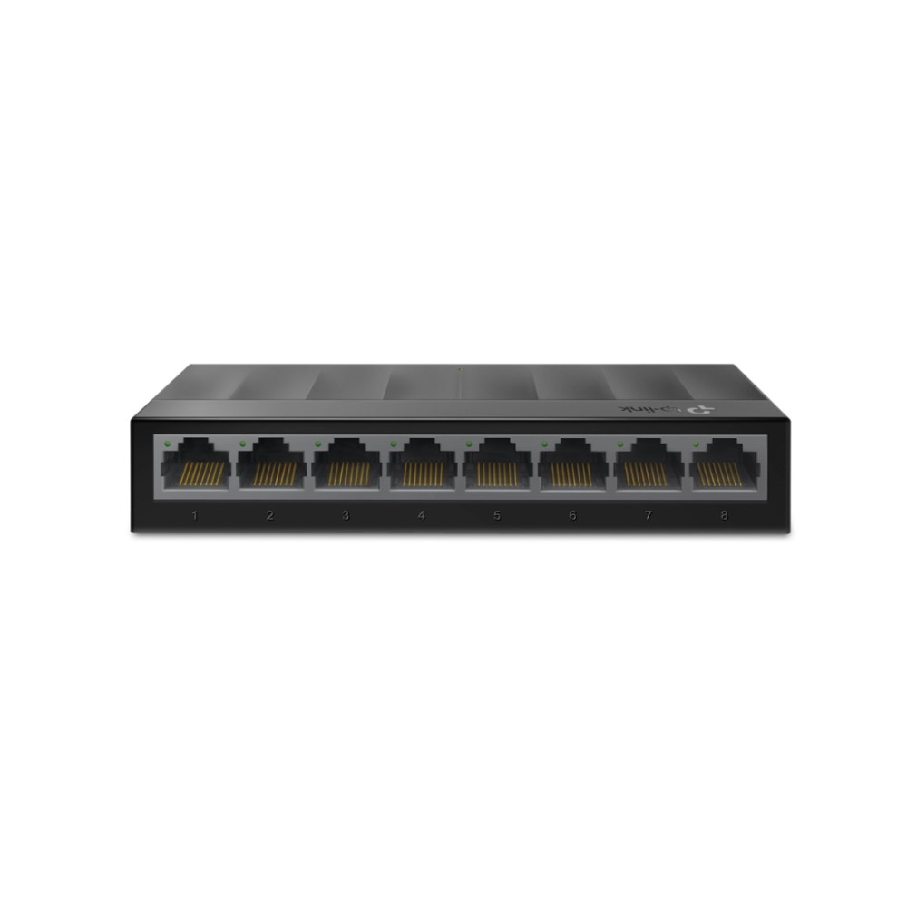 SWITCH TP LINK LS1008G 8 PUERTOS GIGABIT ETHERNET  CUBIERTA PLASTICA  PLUG AND PLAY