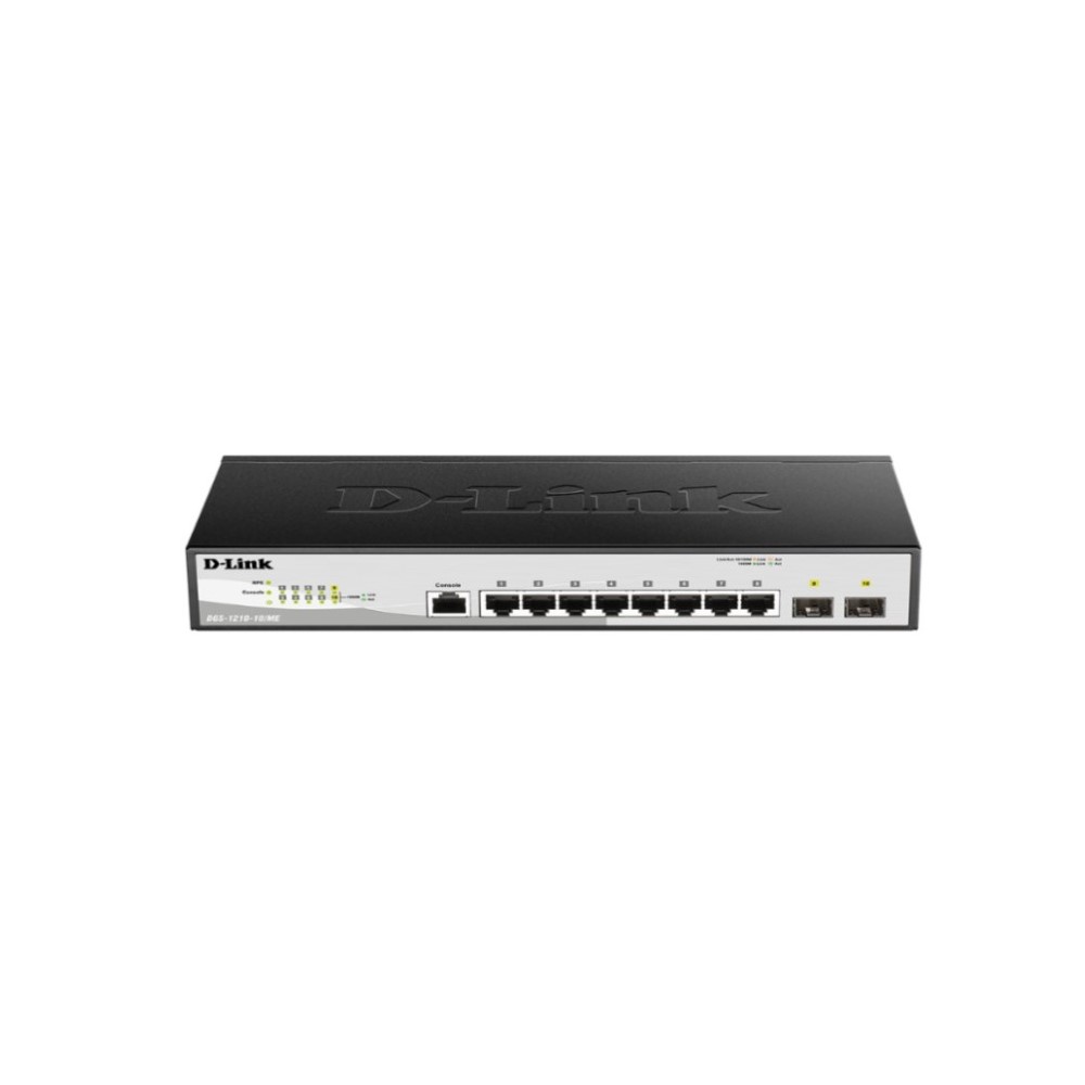 SWITCHES  SWITCH DLINK DGS 1210 10P   8PTOS 1GBE   2PTOS SFP POE