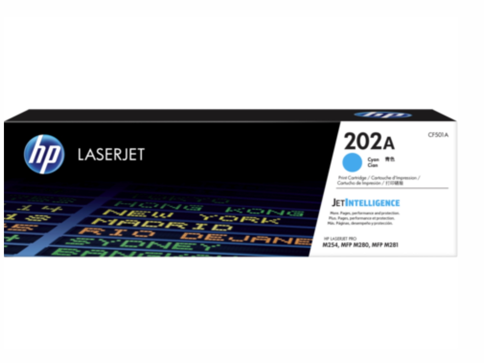 TONER HPINC 202A CYAN LASERJET M254DW M281FDW 1300 PAG CF501A