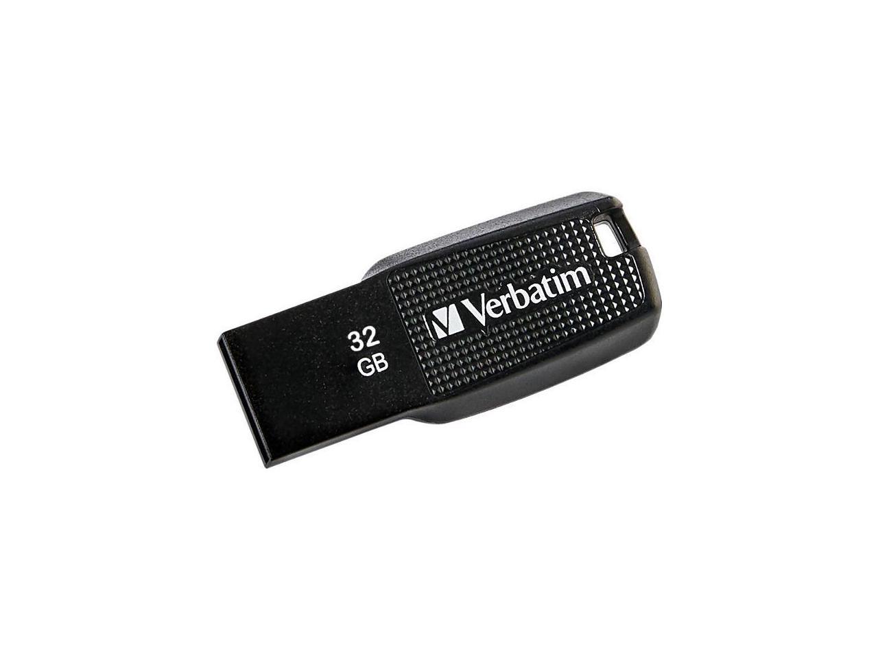 FLASH MEMORY VERBATIM 70876 ERGO 32GB USB 2 0 COLOR NEGRO ERGONOMICO  CHIP ON BOARD