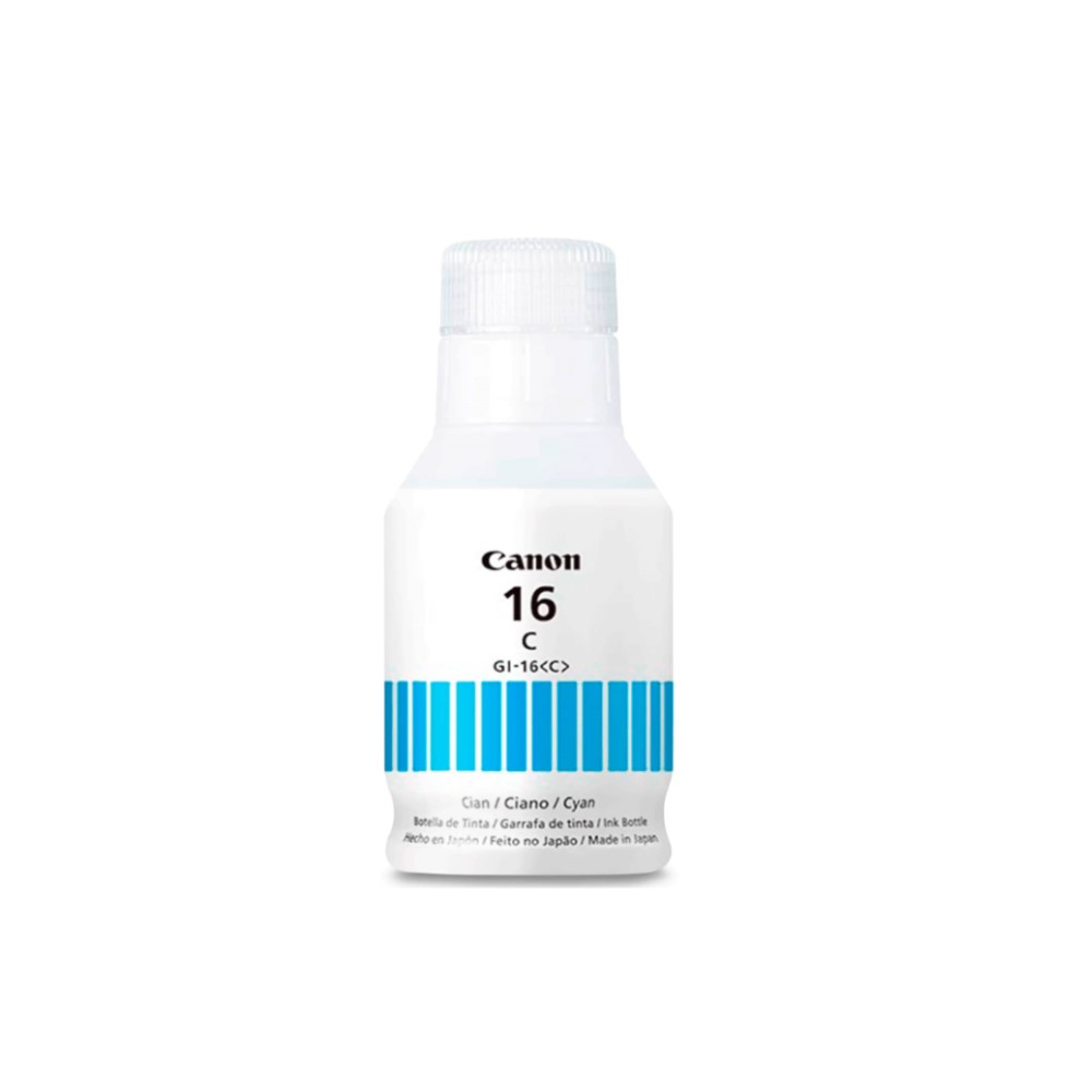 BOTELLA CANON GI16C CYAN GX6010 GX7010 14000 PAG GI16C