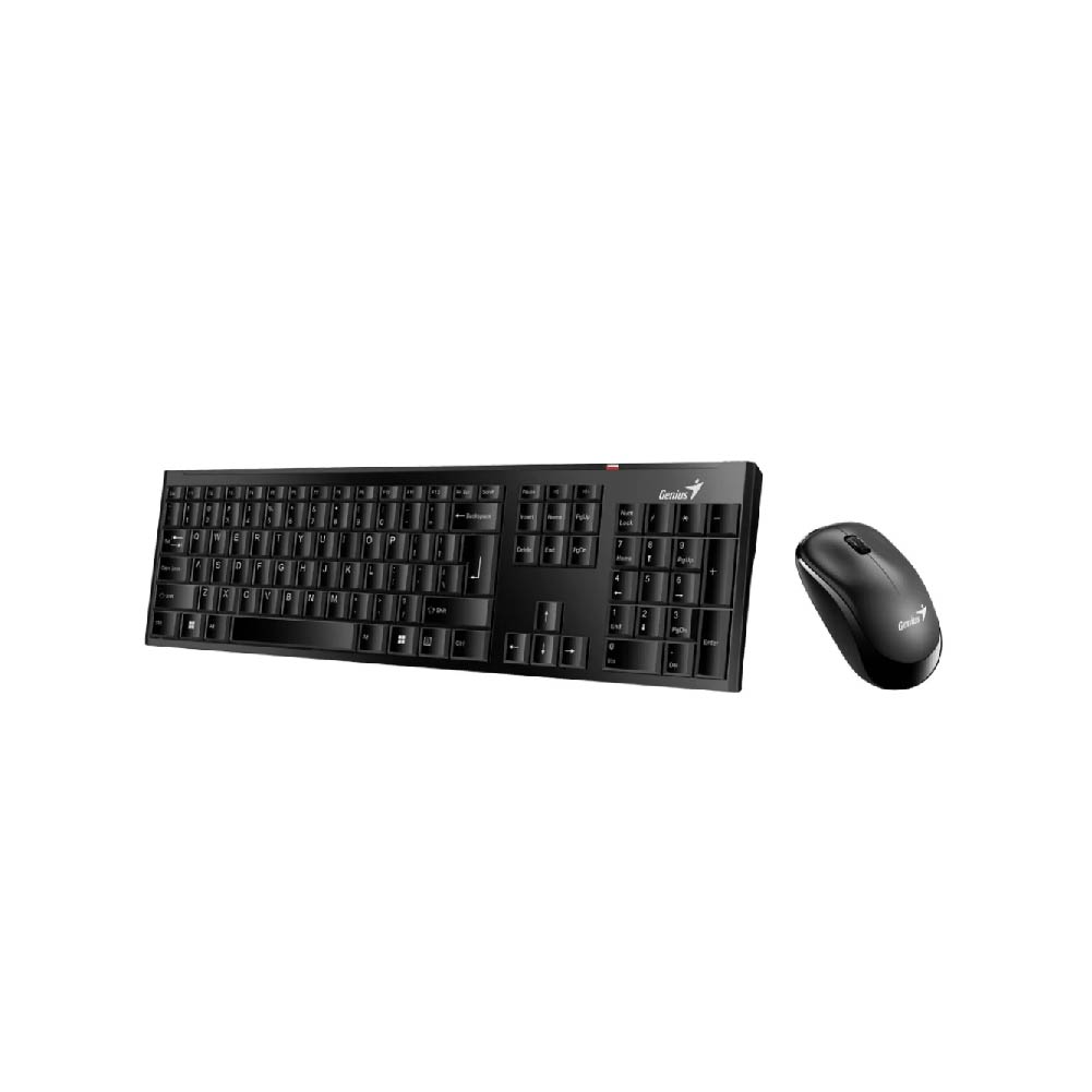 COMBO GENIUS TECLADO Y MOUSE KM 8000SE WIRELESS NEGRO   RF 2 4GHZ   31340012407