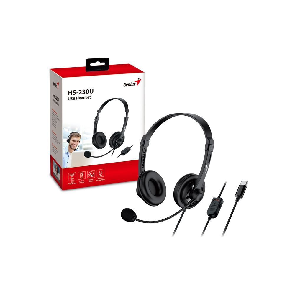 HEADSETS GENIUS HS 230U USB C
