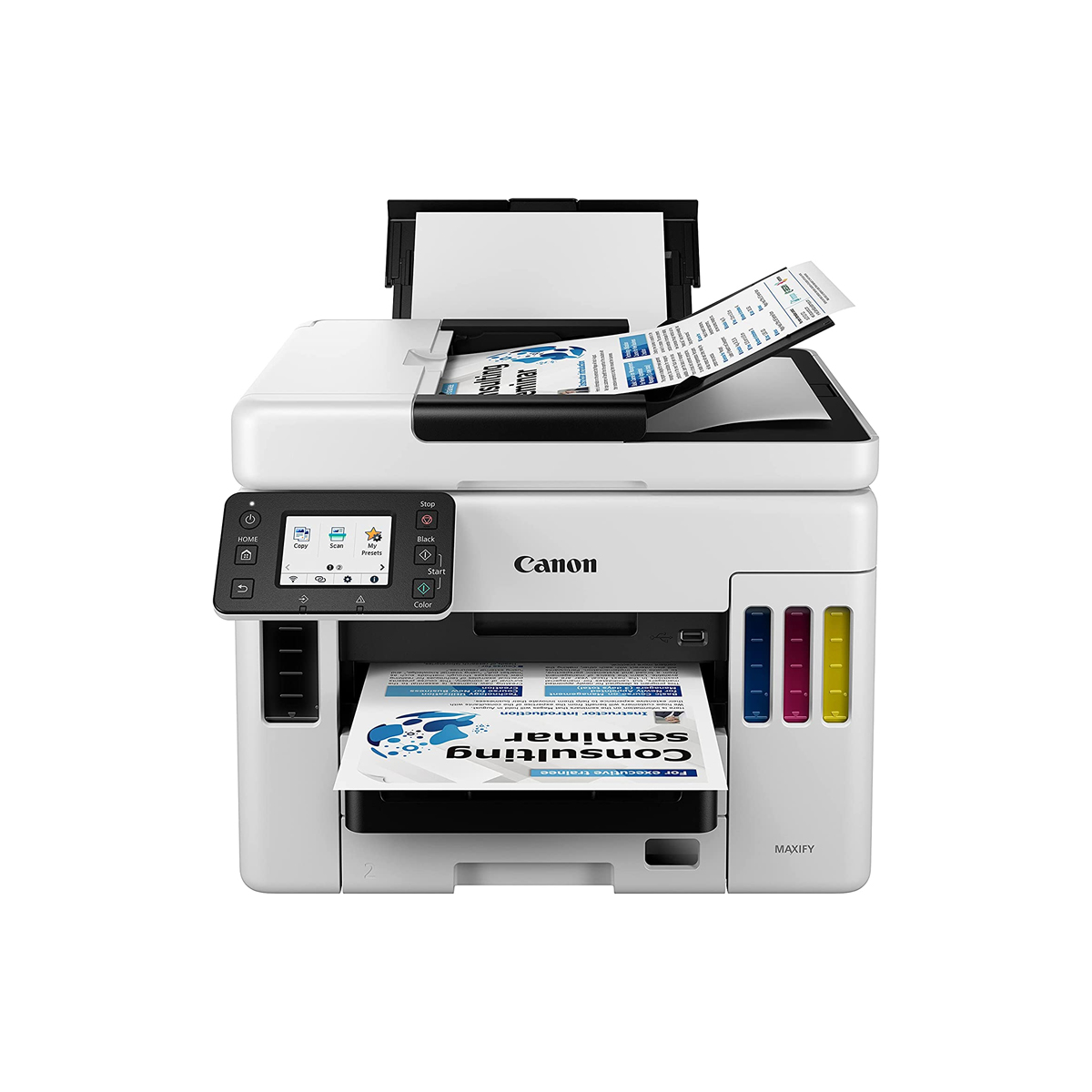 IMPRESORA CANON GX7010 MAXIFY 4471C004AA COLOR MFP A4 DUPLEX 45 PPM ADF WIFI 2 BANDEJAS DE 250 HOJA