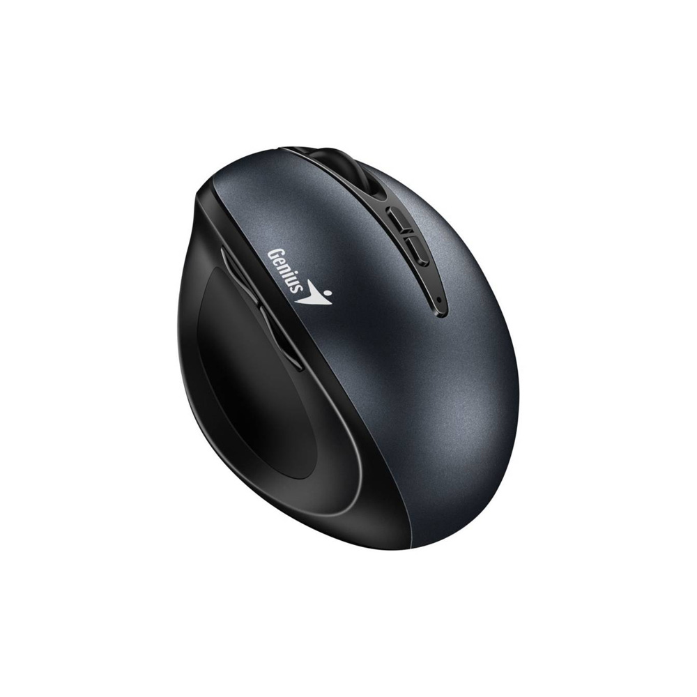 MOUSE GENIUS WIRELESS ERGO 8300 GRIS  VERTICAL   SILENCIO   7 BOTONES  RF 2 4GHZ   PILA AA X 1