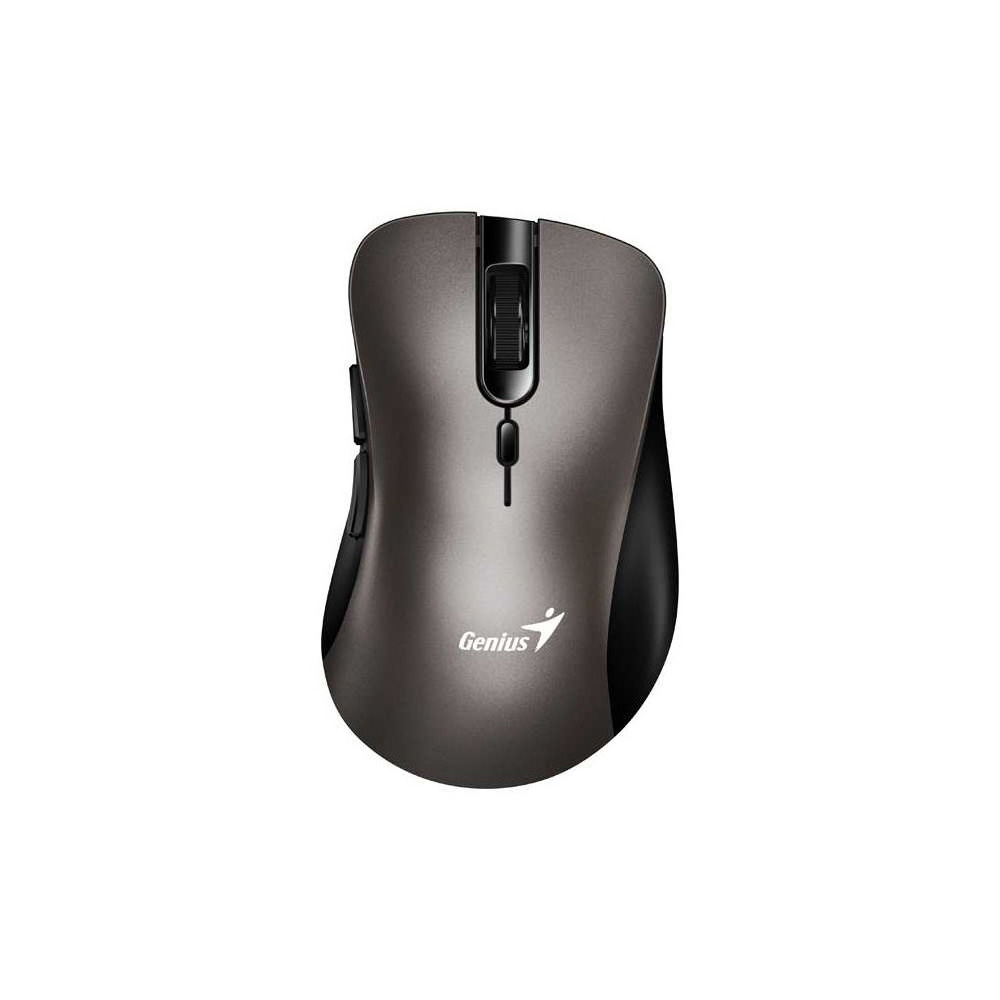 MOUSE GENIUS WIRELLES ERGO 8000 AI GRIS 6 BOTONES SILENCIO 1600DPI COPILOT