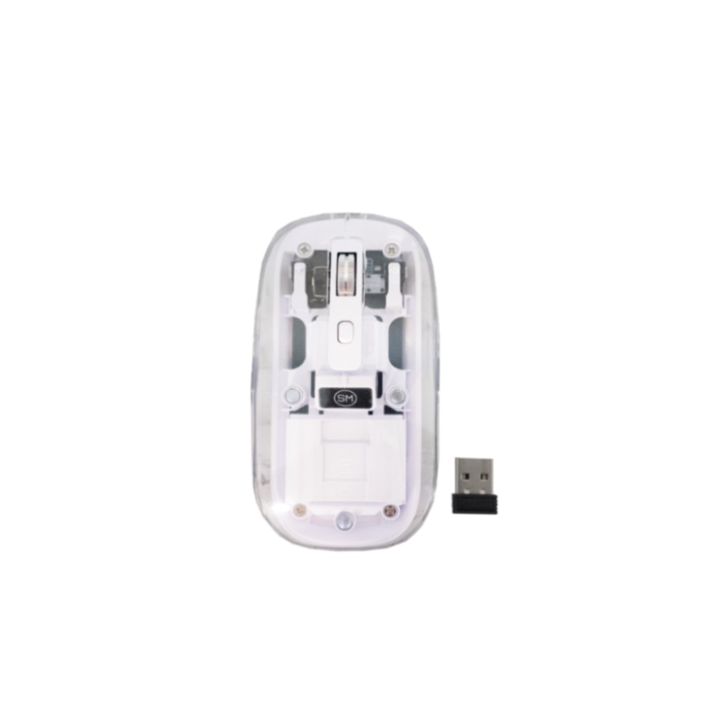 MOUSE SPEEDMIND SMMOU2075 TRANSPARENTE RF 2 4GHZ  BATERIA RECARGABLE