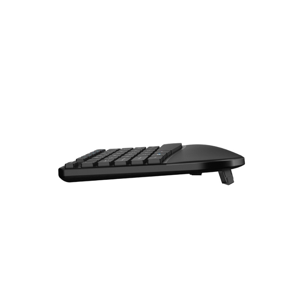 TECLADO GENIUS ERGO KB 700 NEGRO USB  TECLA COPILOT  MULTIMEDIA  REPOSAMANOS WIN 10  11 MAC OS 10 