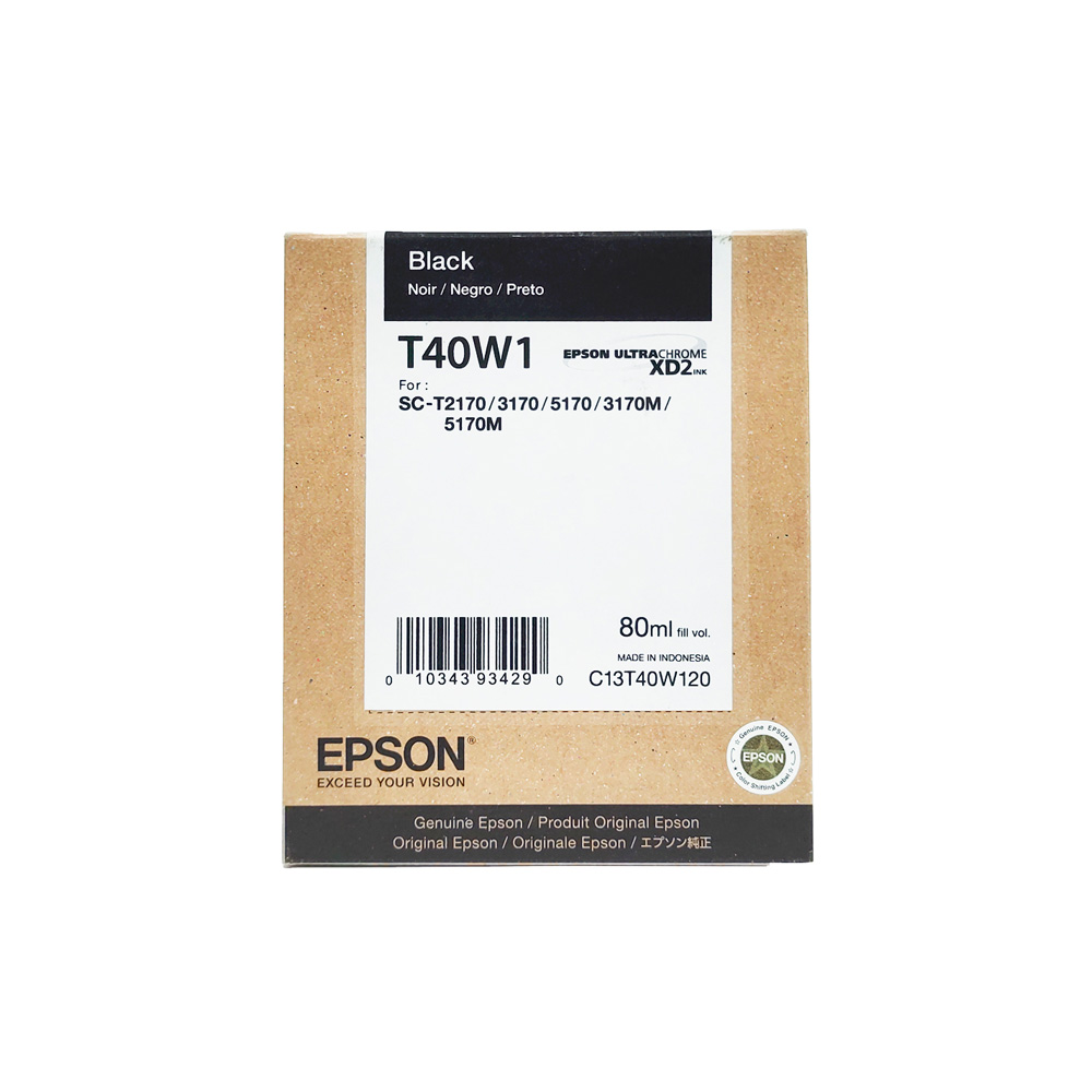 TINTA EPSON T40W1 NEGRO SURECOLOR T3170 T5170 80 ML T40W120