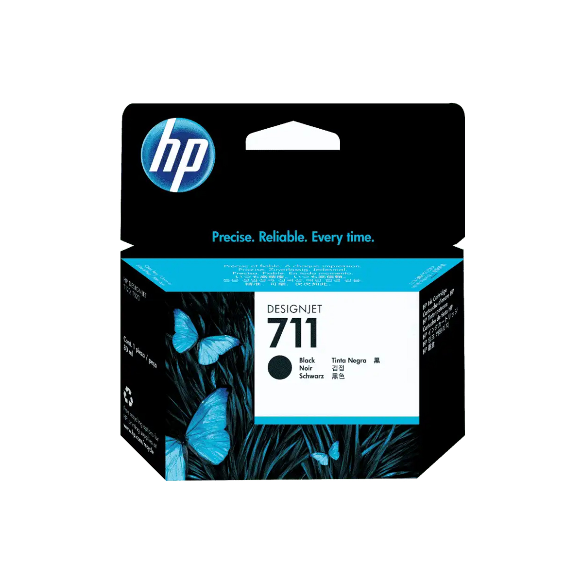 TINTA HPINC 711 NEGRO DESIGNJET T120 520 38 ML CZ129A