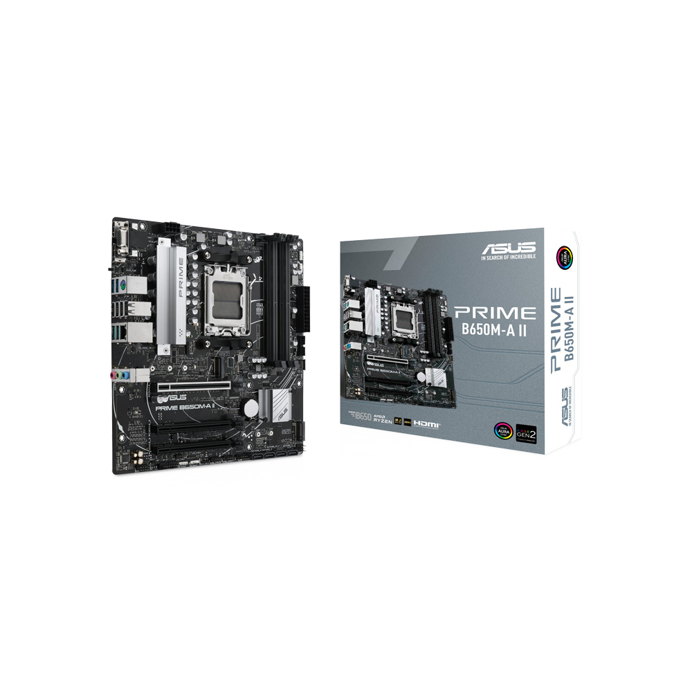MAINBOARD ASUS PRIME B650M A II AM5 SERIE 7000 USB 3 2 GEN2 AURA DDR5