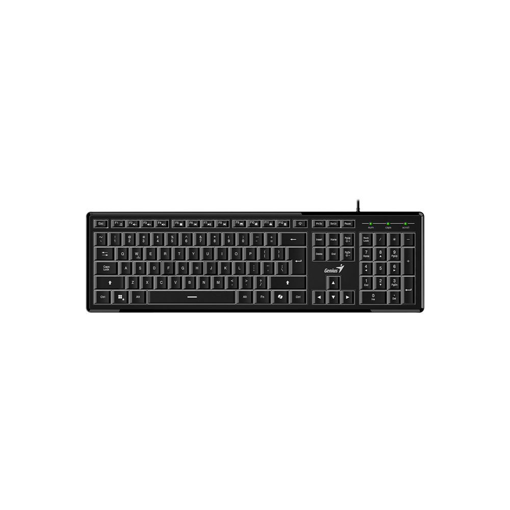 TECLADO  SLIMSTAR 820 NEGRO USB ILUMINADO Y TECLA COPILOT