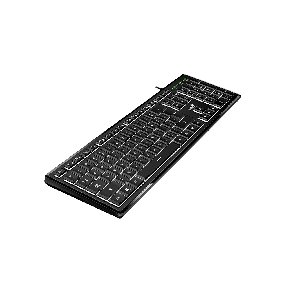 TECLADO  SLIMSTAR 820 NEGRO USB ILUMINADO Y TECLA COPILOT