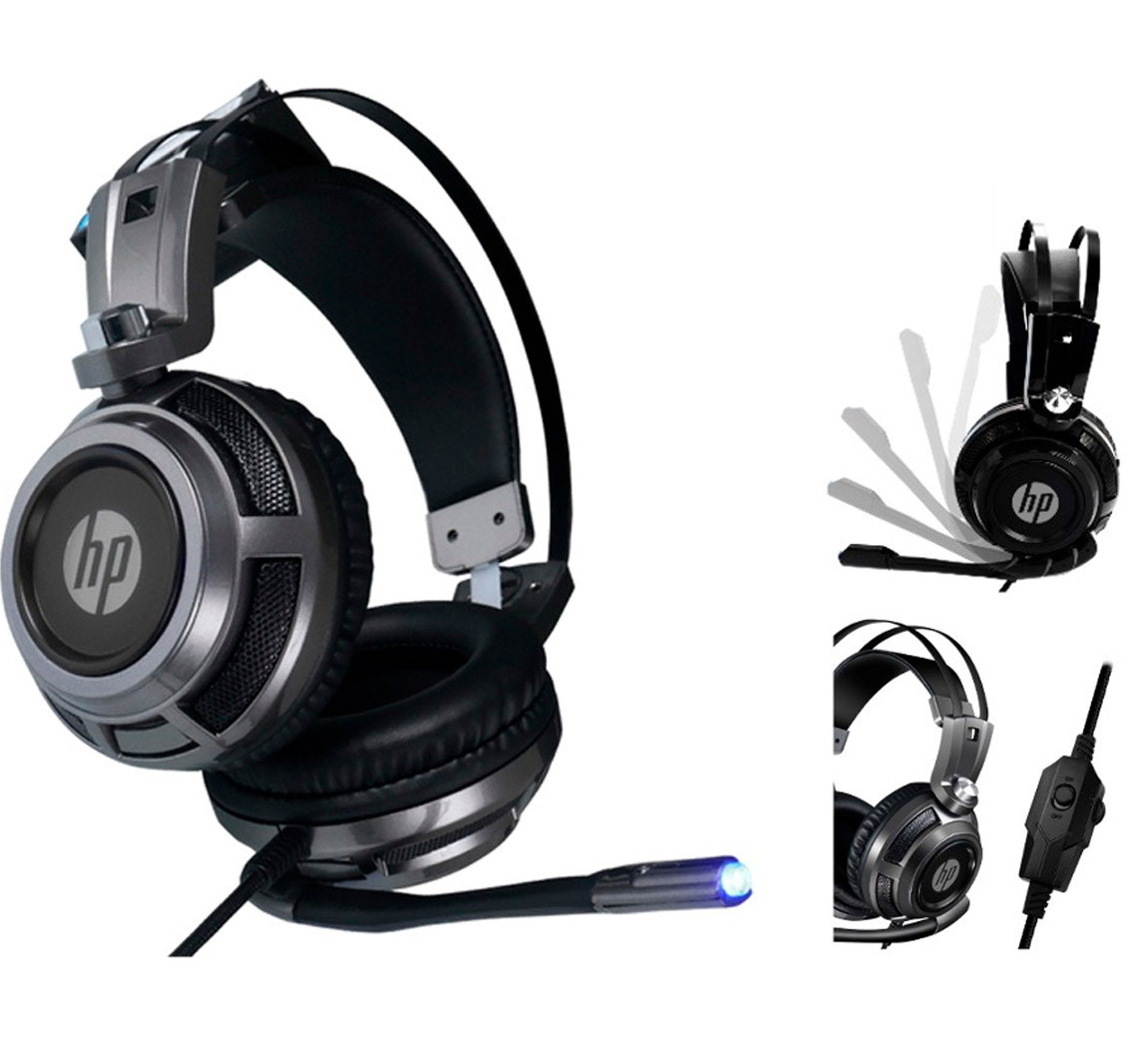 Hp Headset Gaming Audífonos Con Micrófono Para Pc Control Volumen