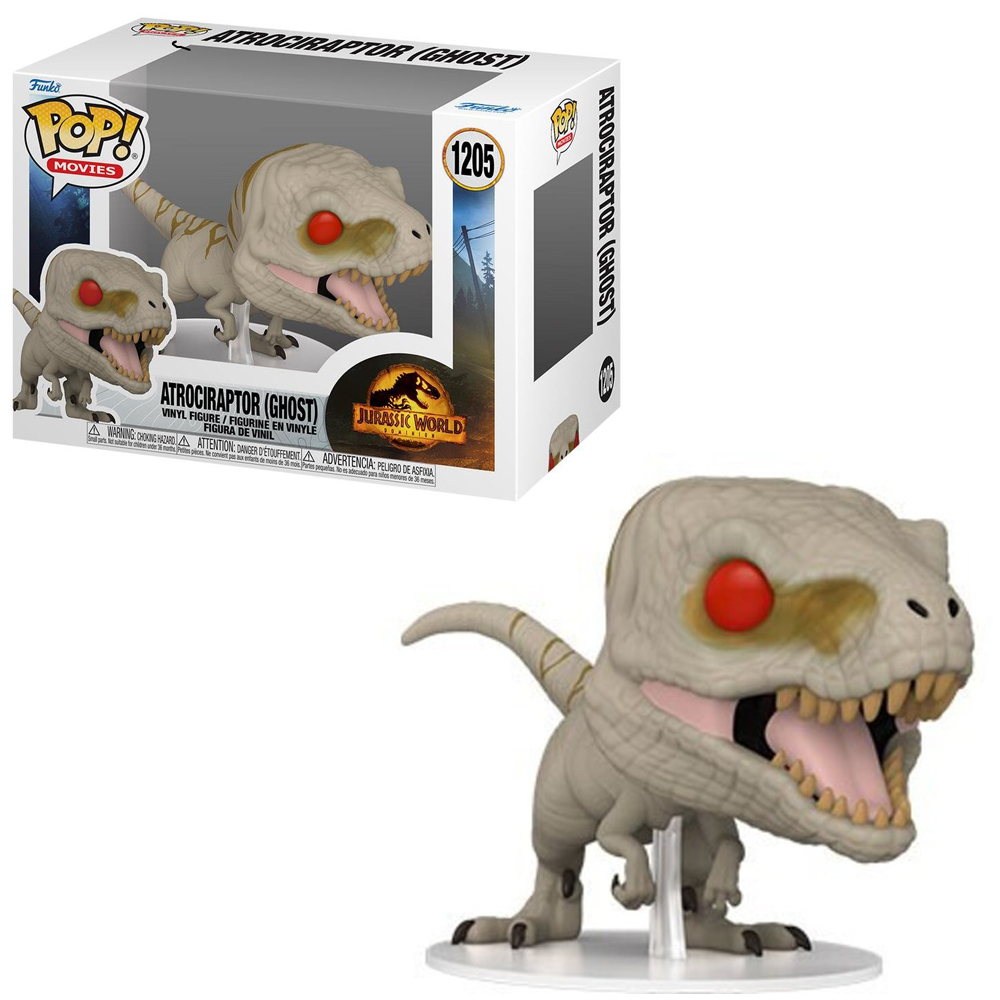 Funko Pop Atrociraptor Ghost 1205 Jurassic World Dominion 