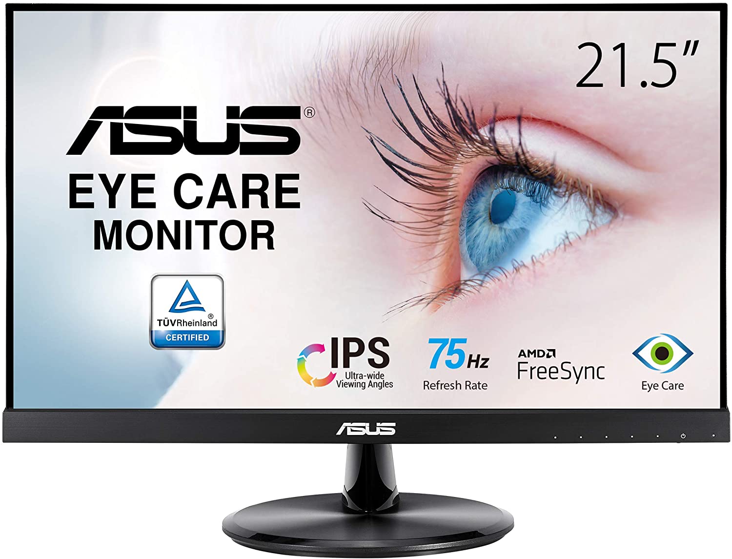 MONITOR ASUS VP229HE 21 5 PULG   FHD 1920x1080   IPS   FRAMELESS   75HZ   5MS