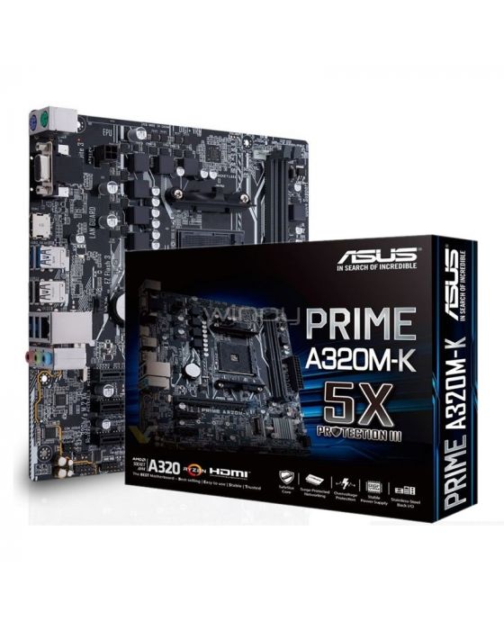 MAINBOARD ASUS AMD A320M K AM4 DDR4 USB3 0 M 2