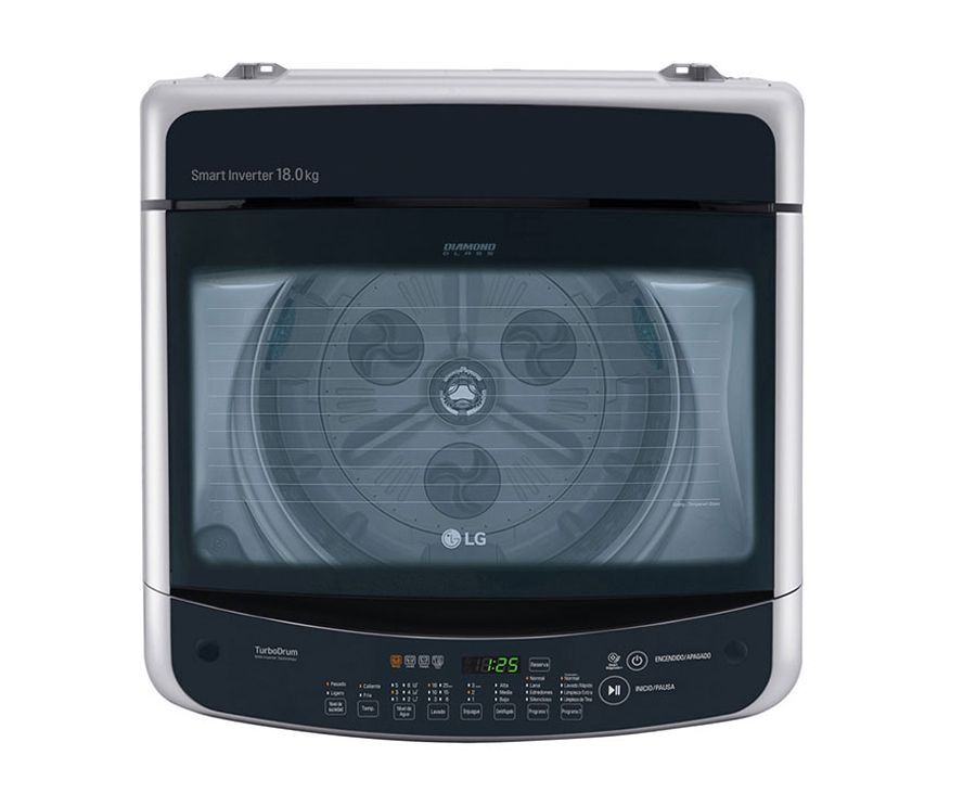 LAVADORA LG WT18DSBP SMART INVERTER AUTOMATICA 18KG  40LBS PANEL DIGITAL GRIS