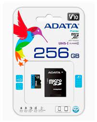 MICRO-SDHC ADATA 256GB WITH ADAPTER UHS-I CLASS 10