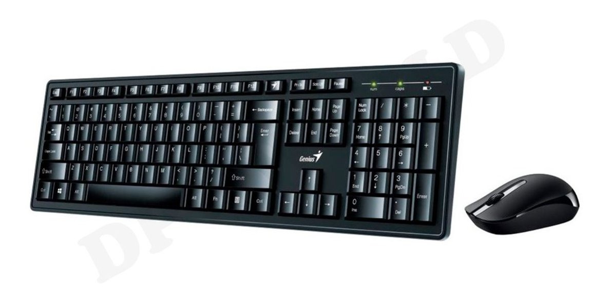 TECLADO-MOUSE GENIUS KM8200 WIRELESS USB BLACK