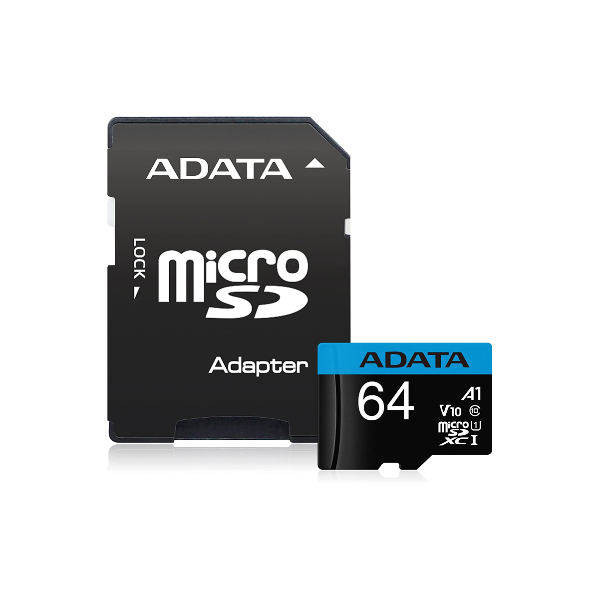 MICRO SDHC ADATA 64GB UHS I CLASS 10   V10   SDA 5 1   LECTURA 100MB S ESCRITURA 25MB S