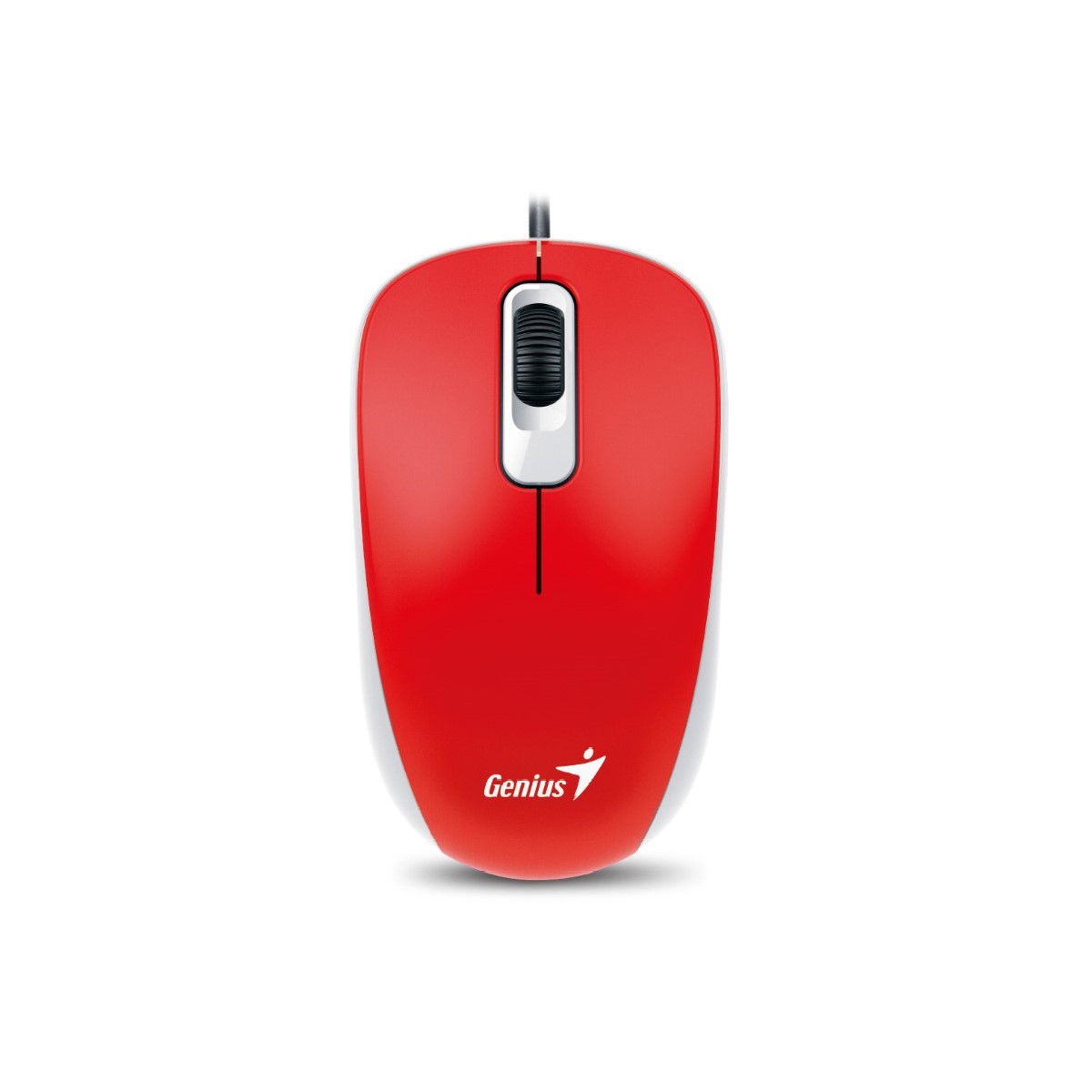 MOUSE USB GENIUS DX 110 ROJO  3 BOTONES  1000DPI  WINDOWS Y MAC