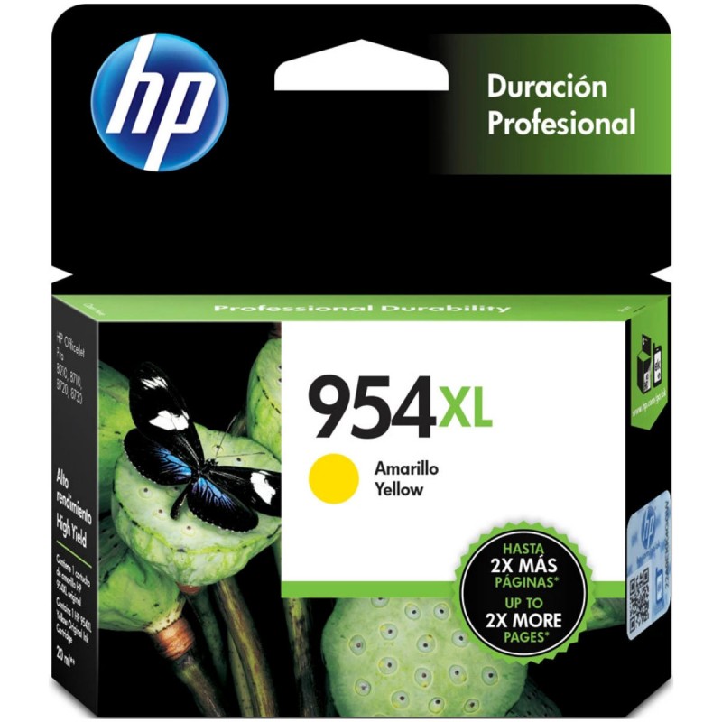TINTA HPINC 954XL AMARILLO 7740 8210 8710  1600 PAG L0S68AL