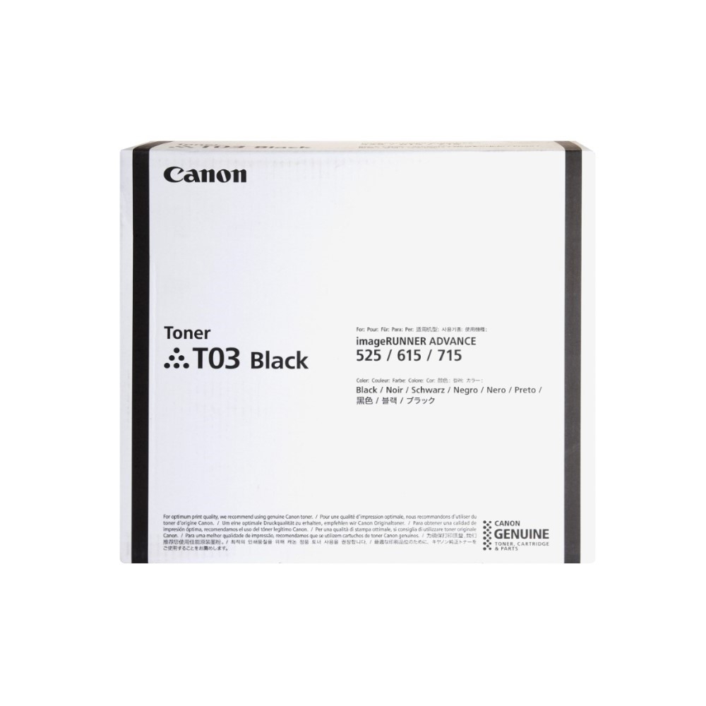 TONER CANON T03 NEGRO 717IF 617IF 527IF  51500 PAG 2725C001BA