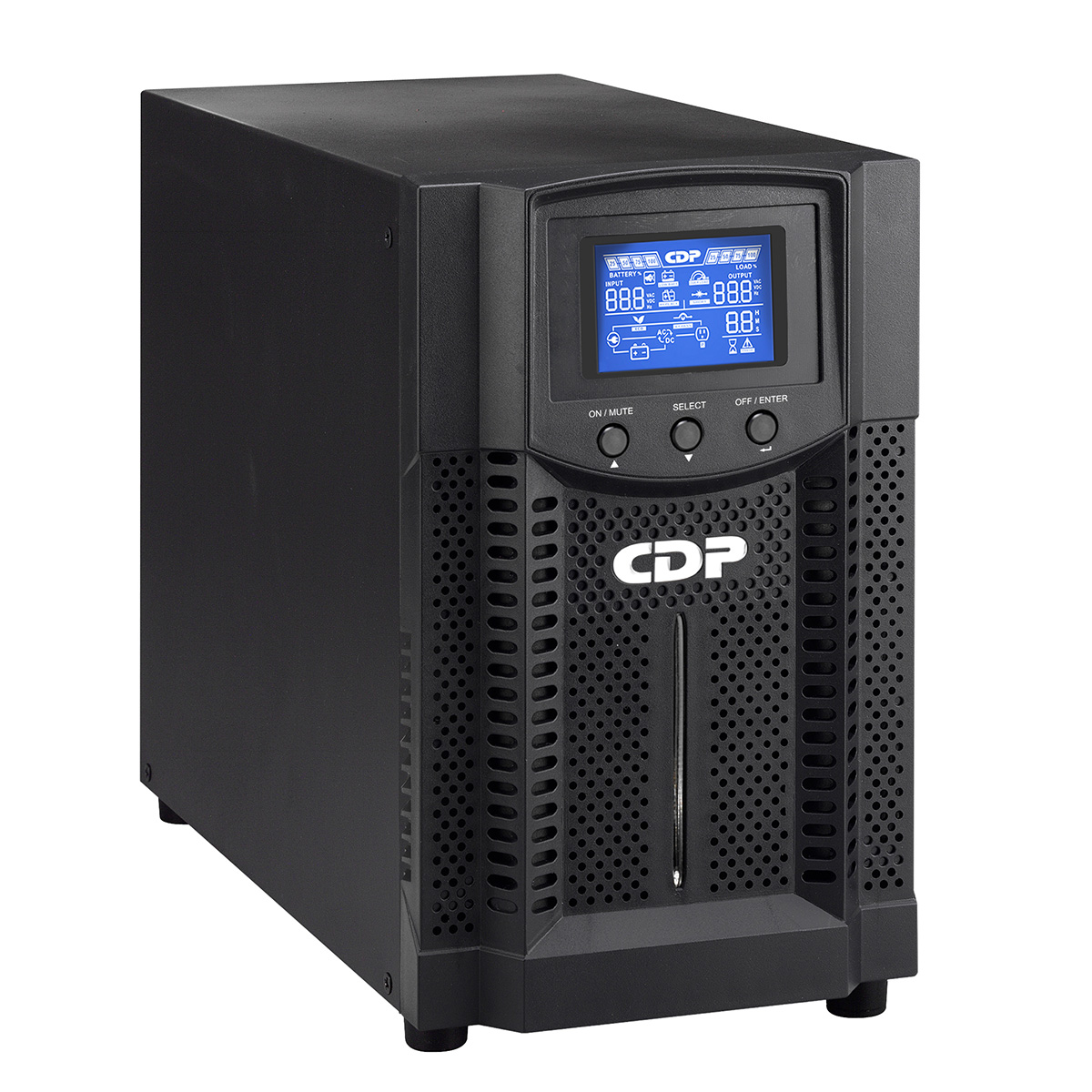 UPS ONLINE CDP UPO11 3  3000VA  2700W  E S 120V  MONOFASICO  S  4 BAT  DOBLE CONVERSION  TORRE  LCD