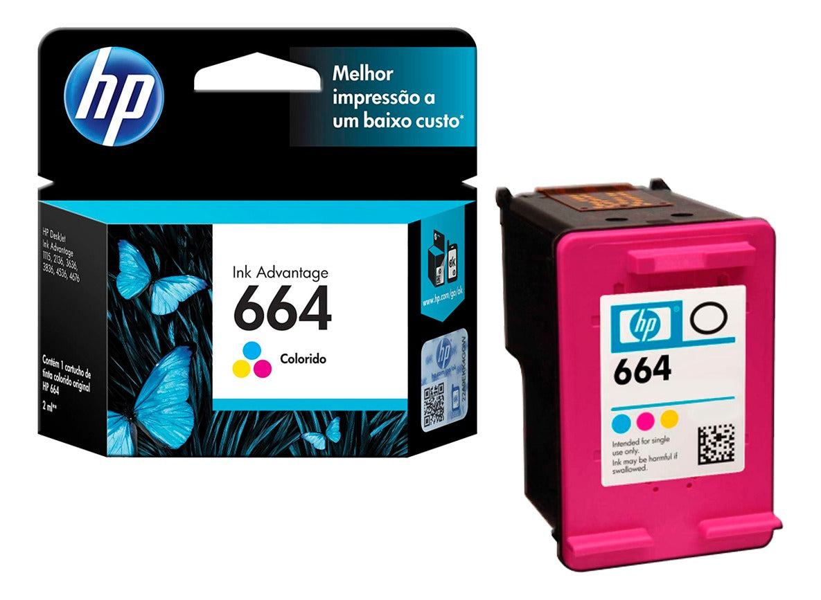 TINTA HPINC 664 TRI COLOR ADV2135 100 PAG F6V28AL