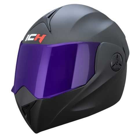 CASCO ICH ABATIBLE 3110DV NEGRO MATE SOLIDO VISOR MORADO M 152990