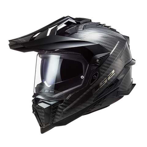 CASCO LS2 DOBLE PROPOSITO MX701 C EXPLORER SOLID GLOSS CARBON 2XL