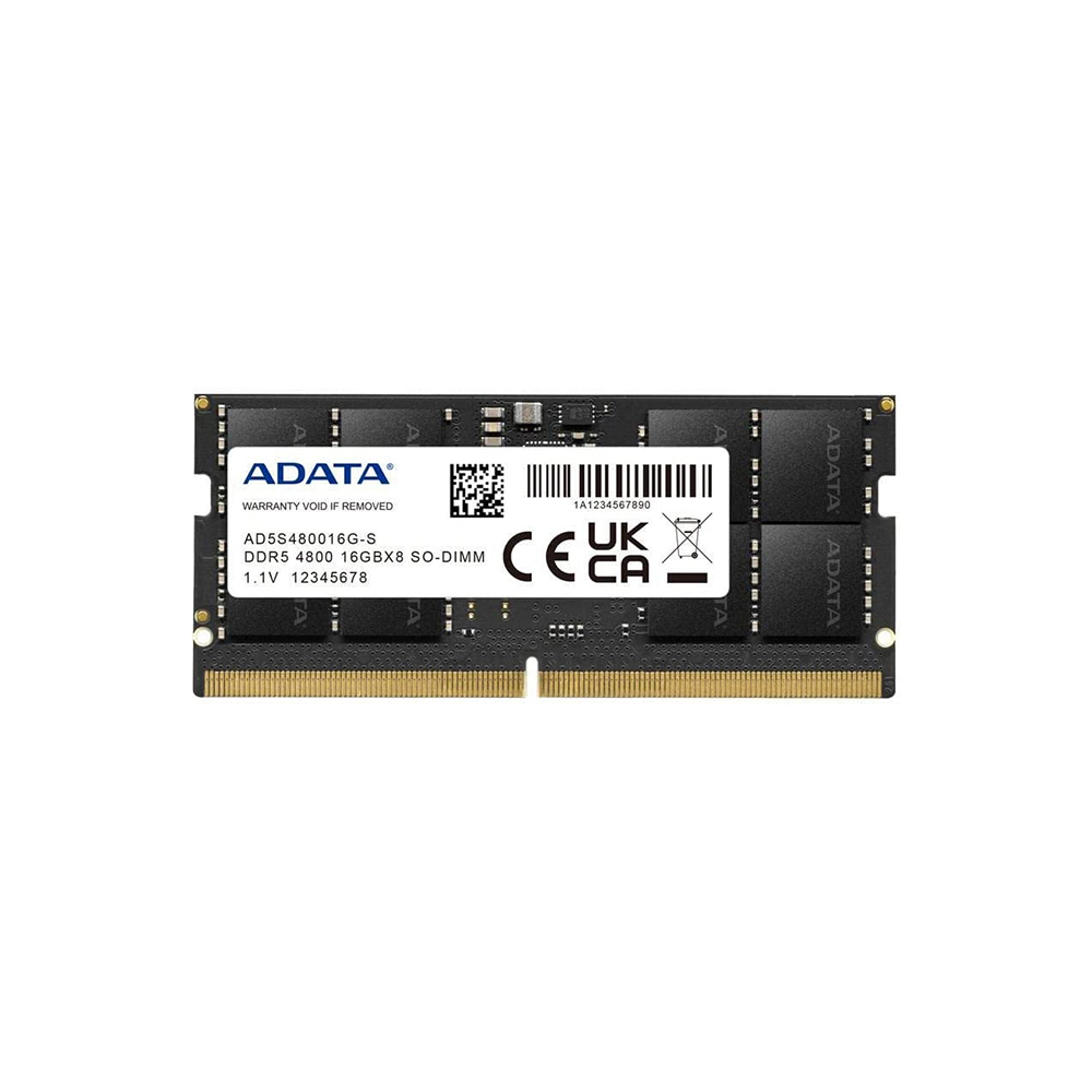 MEMORIA SODIMM ADATA 16GB DDR5 4800MHZ 40 40 40 1 1V