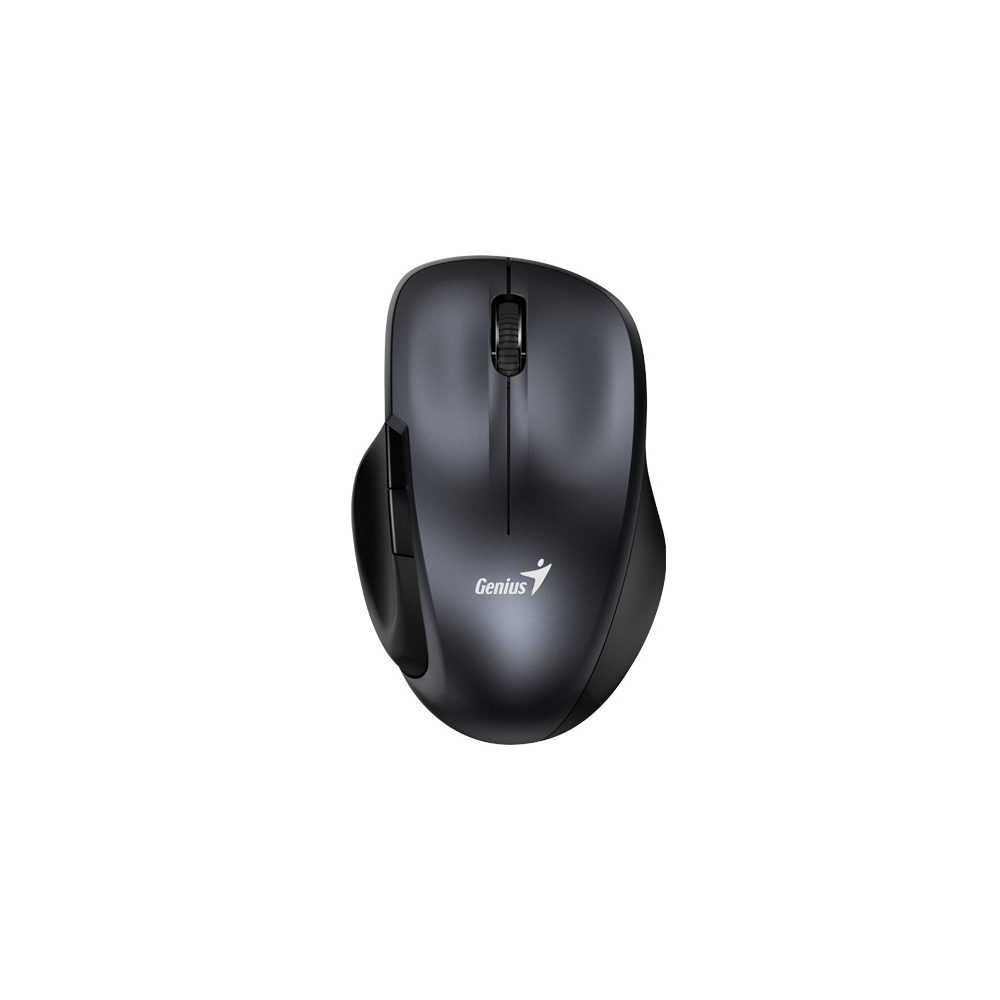 MOUSE GENIUS ERGO 8200S WIRELESS GRIS METAL  SILENCIO 5 BOTONES BLUEEYE RF 2 4GHZ  PILA AA WIN Y MAC