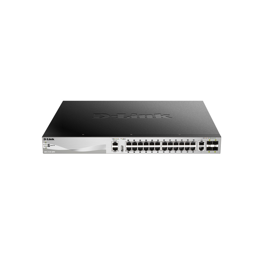 SWITCHES DLINK SWITCH DLINK ADMINISTRABLE L3   DGS‑3130PS   24X10 100 1000BASE T POE  2X10GBASE T