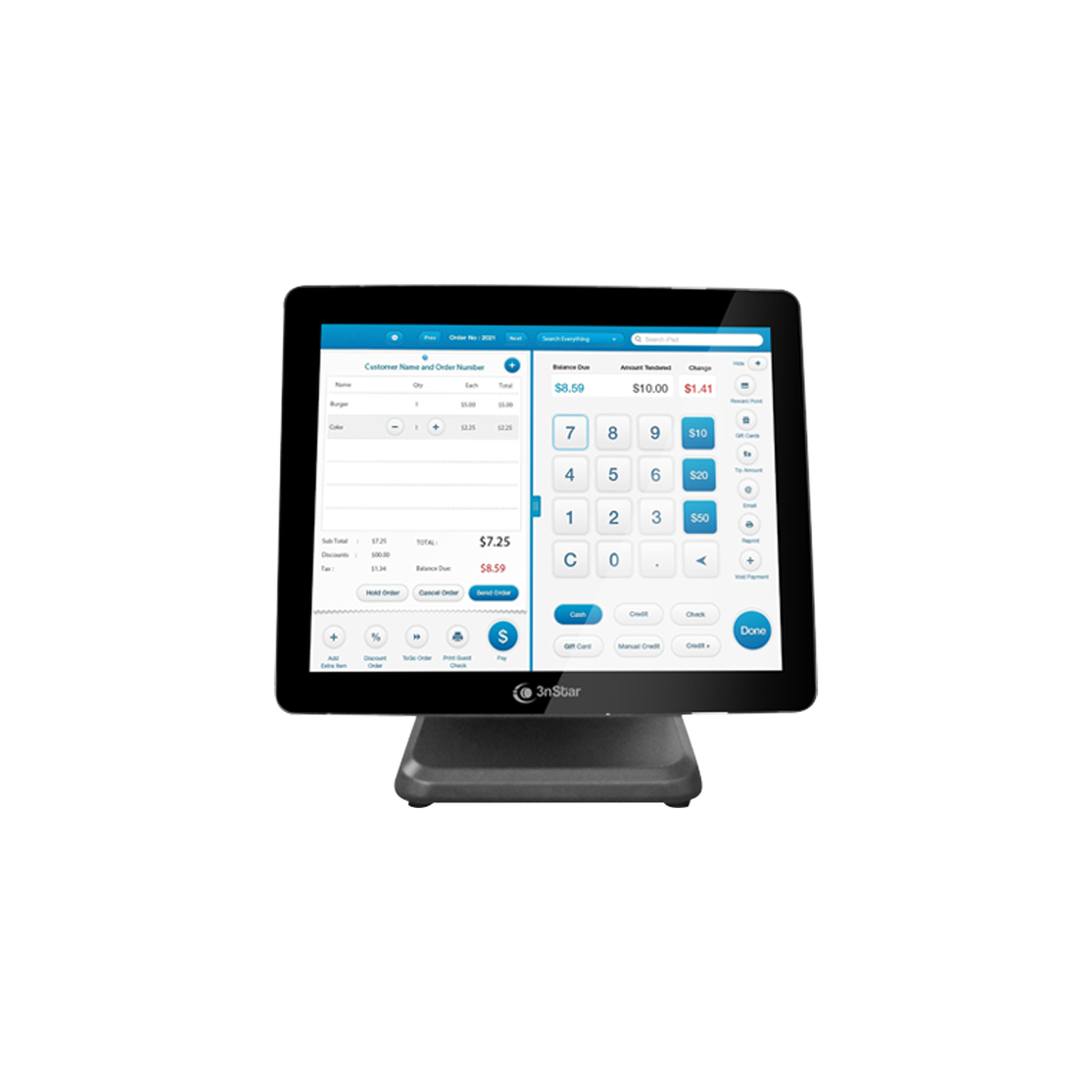 COMPUTADOR AIO POS 3NSTAR PTE0110 4 120  INTEL J4125   4GB RAM   120GB SSD    NO OS