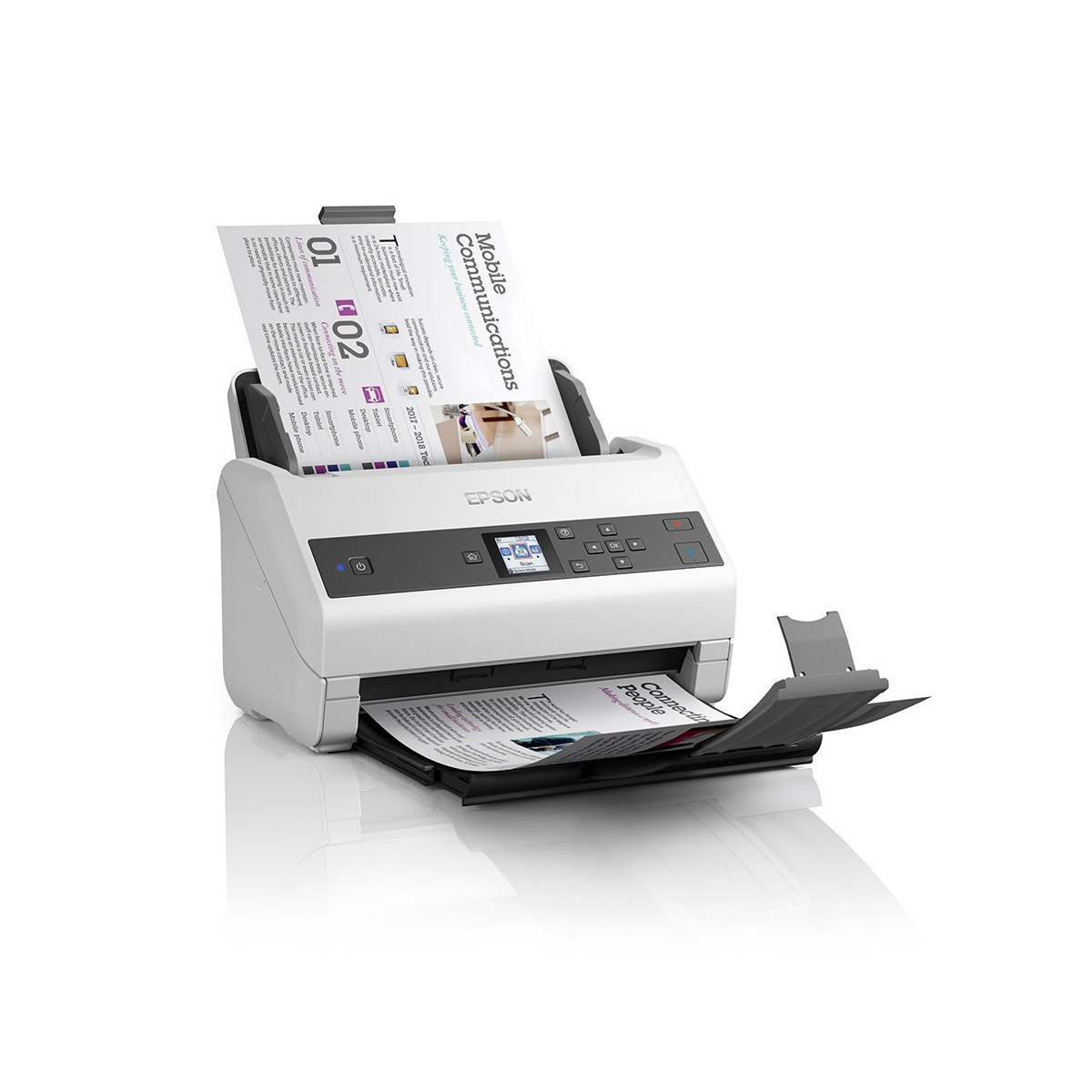 ESCANER EPSON DS 870 65PPM 130IPM ADF DUPLEX A COLOR USB RED OPCIONAL B11B250201