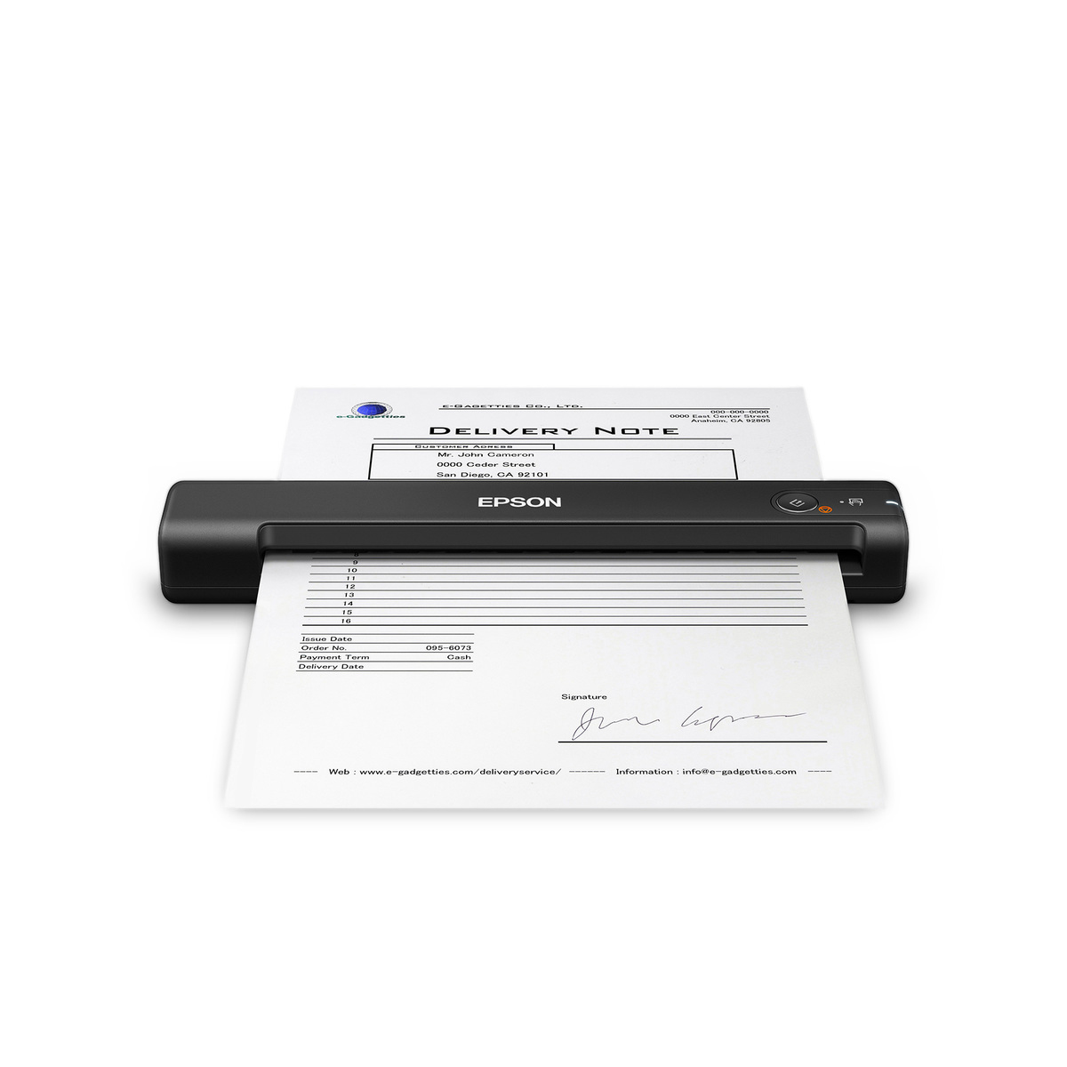 ESCANER EPSON WORKFORCE ES 50 PORTATIL VELOCIDAD DE ESCANEO 300 DPI B11B252201