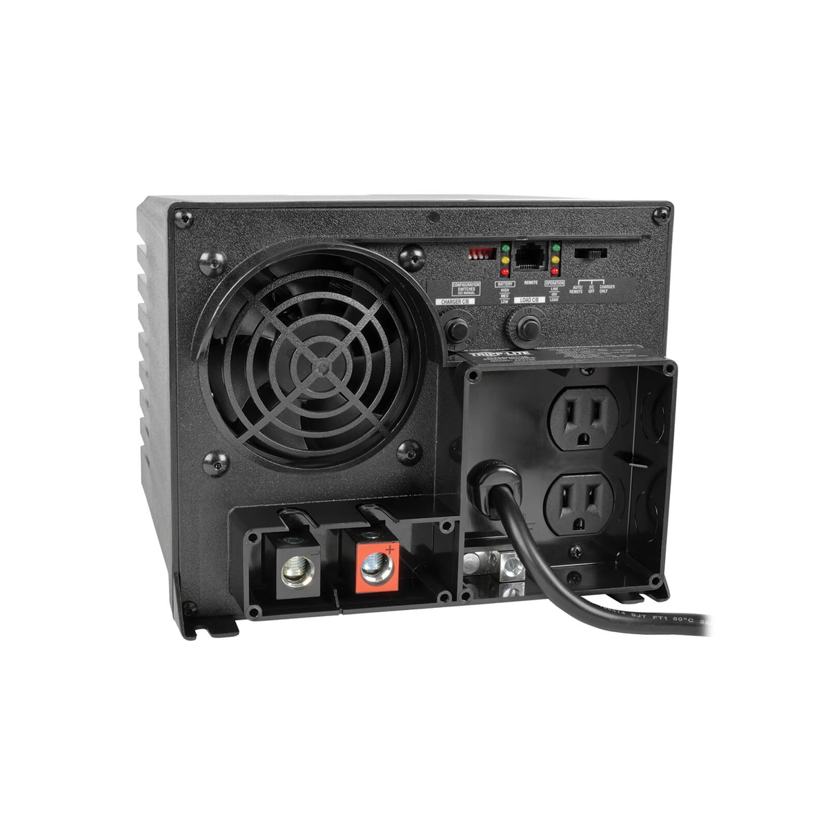 INVERSOR CARGADOR APS TRIPP LITE APS750 POWERVERTER  750W   12VCD 120V    2 SALIDAS NEMA 5 15R