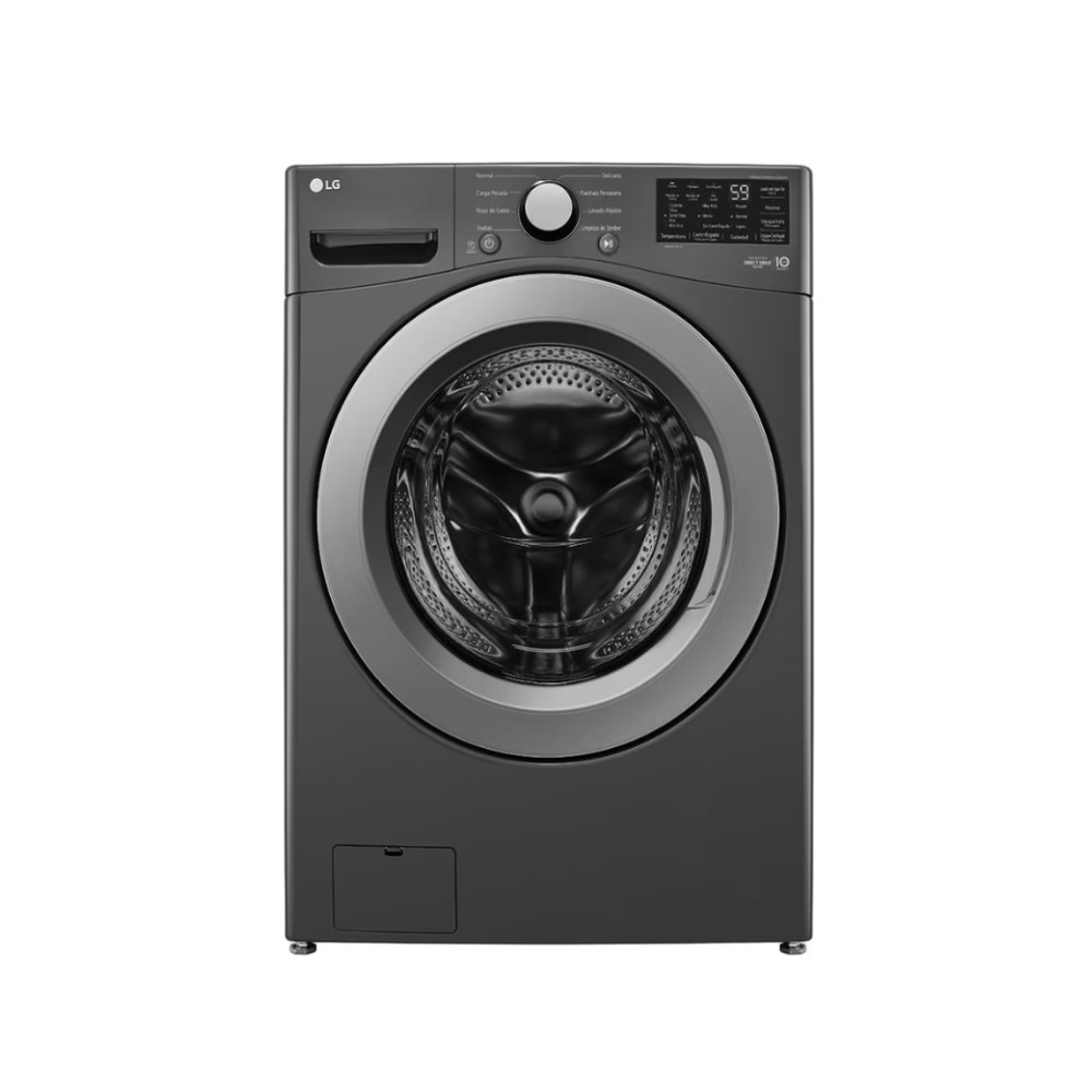 LAVADORA LG  WM25MV2S6W CARGA FRONTAL 25KG INVENTER DIRECT DRIVE DISLAY TOUCH STEAM GRIS OSCURO