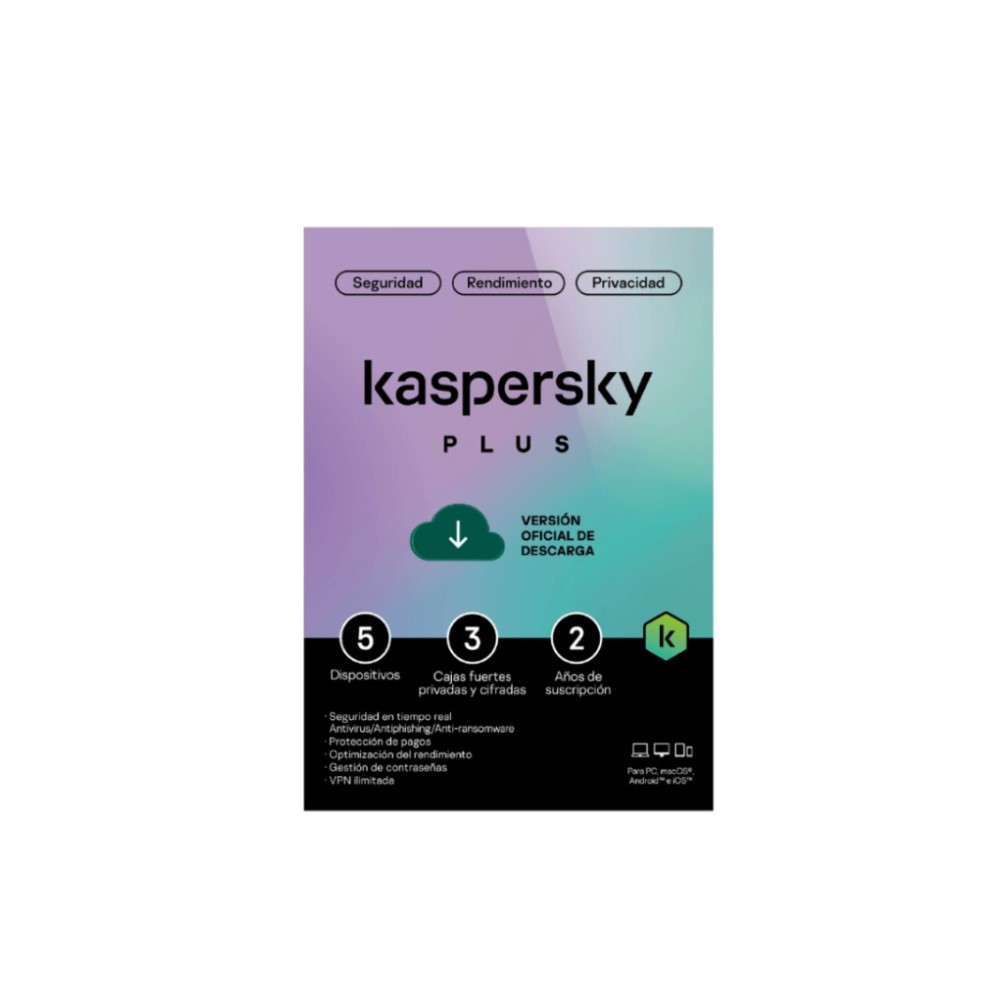 LICENCIA KASPERSKY KL1042DDAFS PLUS   1 DISPOSITIVO   1 CUENTA KPM   1 ANO   B