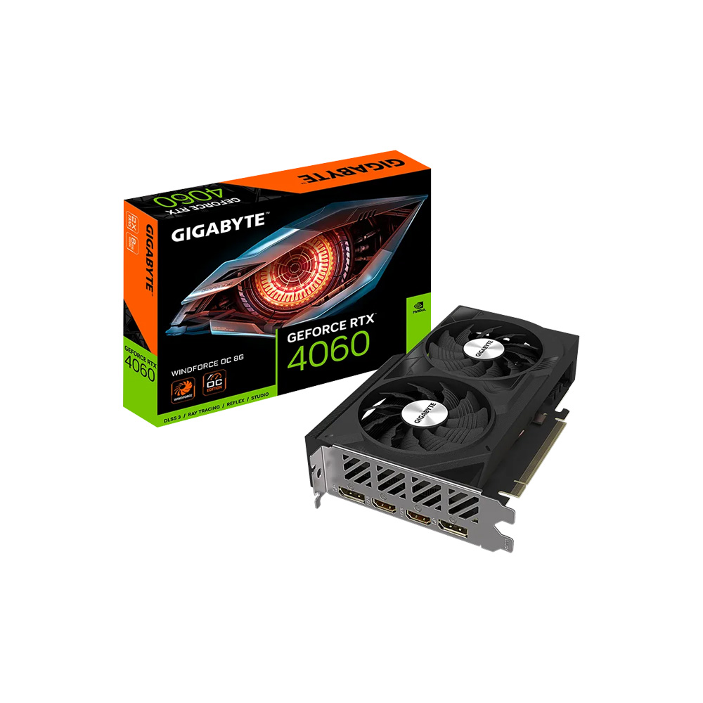 TARJETA DE VIDEO GIGABYTE RTX 4060 WINDFORCE OC 8GB GDDR6