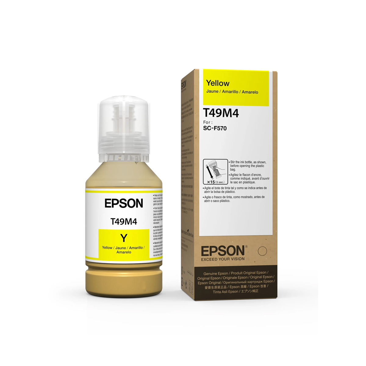 TINTA EPSON T49M4 AMARILLA ULTRACHROME DS SC F570 142ML T49M420