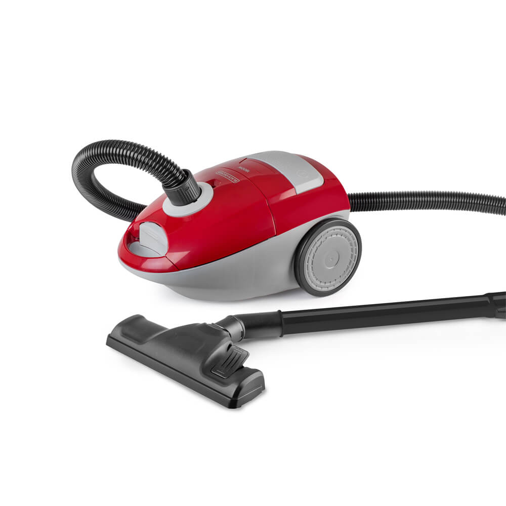 Aspiradora Black Decker 1800W 3Lt Bolsa de Tela Rojo