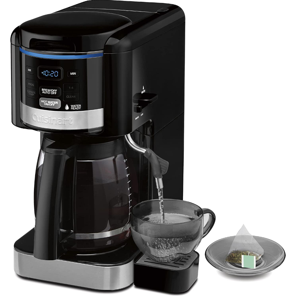 CAFETERA CUISINART PROGRAMABLE HASTA 24H ANTES SIST  AGUA CALIENTE JARRA 12TZ APAGADO AUTOMATICO CON FILTRO NEGRA