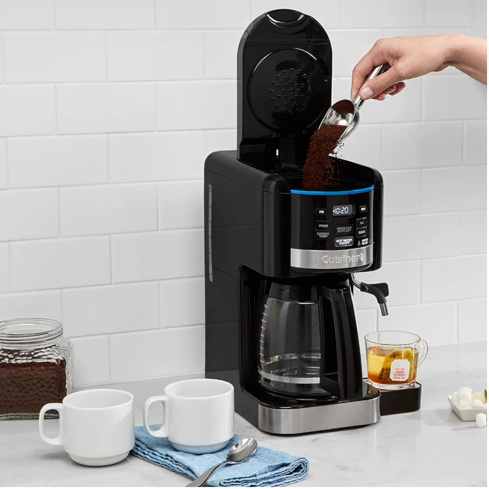 CAFETERA CUISINART PROGRAMABLE HASTA 24H ANTES SIST  AGUA CALIENTE JARRA 12TZ APAGADO AUTOMATICO CON FILTRO NEGRA