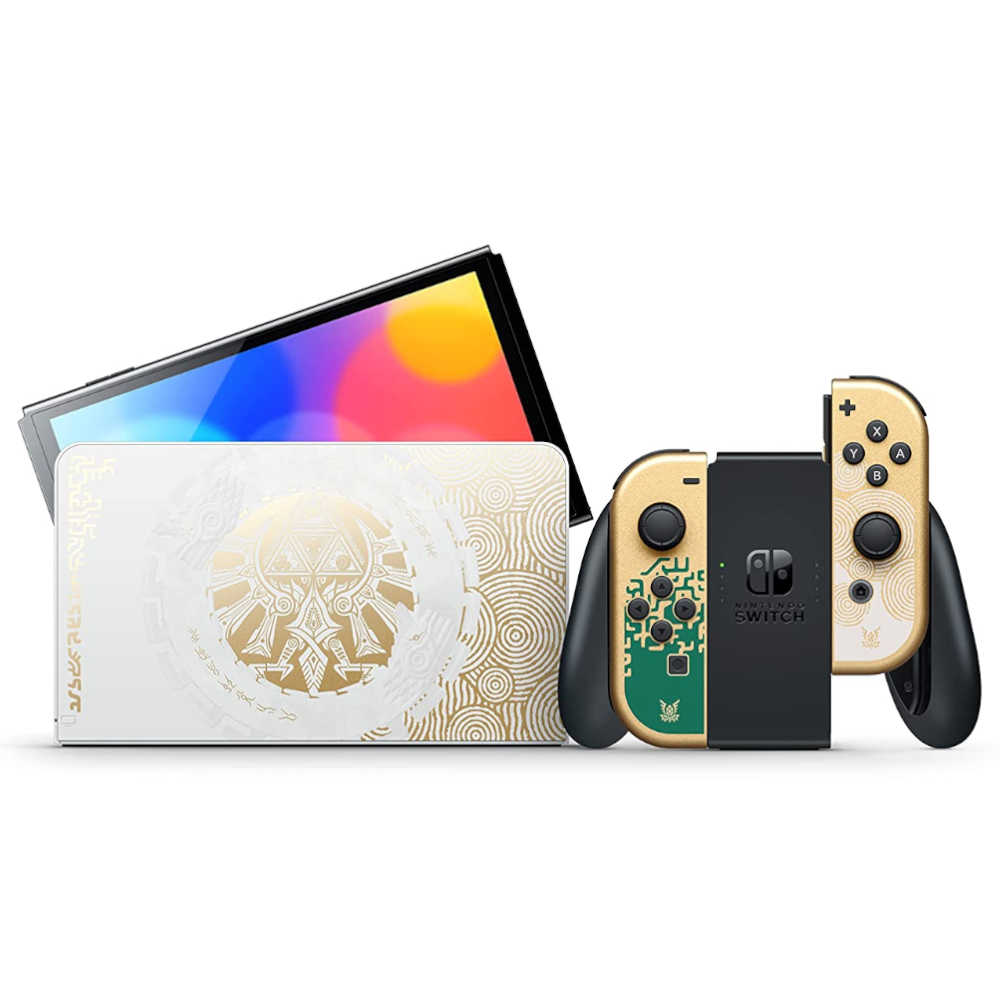 CONSOLA NINTENDO SWITCH OLED PANTALLA 7 PULG  PORTATIL 64GB ALMACENAMIENTO CON JOY 2PCS LEGEND OF ZELDA